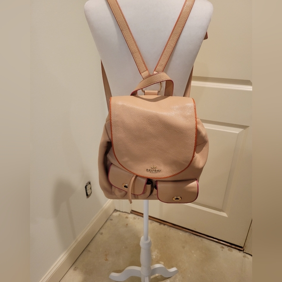 Authentic Coach Billie Backpack F12014 - Camel - Picture 12 of 13